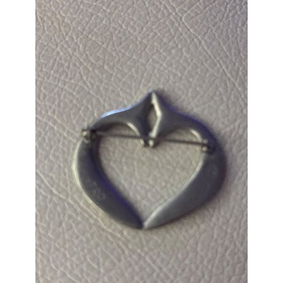 Vintage Ken Kantro "MERRYMEETING BAY" Design Pewter Brooch With Hand Inscription - Picture 5 of 9